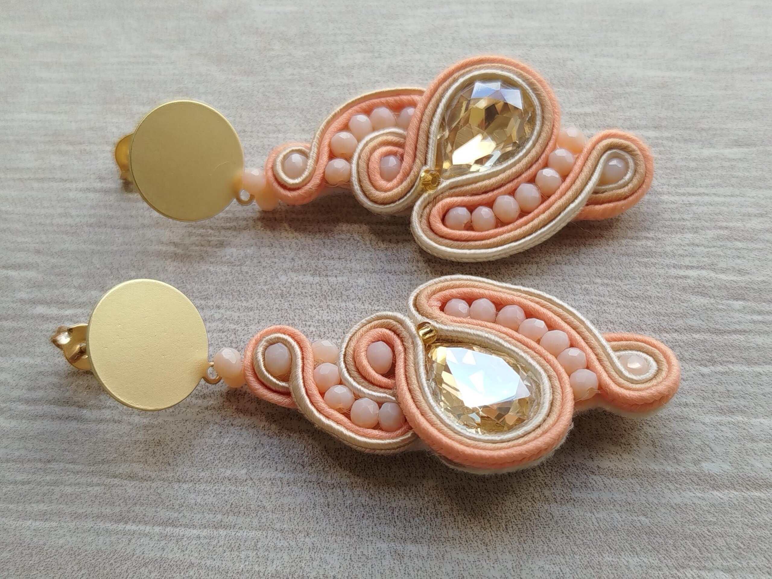 PENDIENTES SOUTACHE SCARLET SALMON - 3