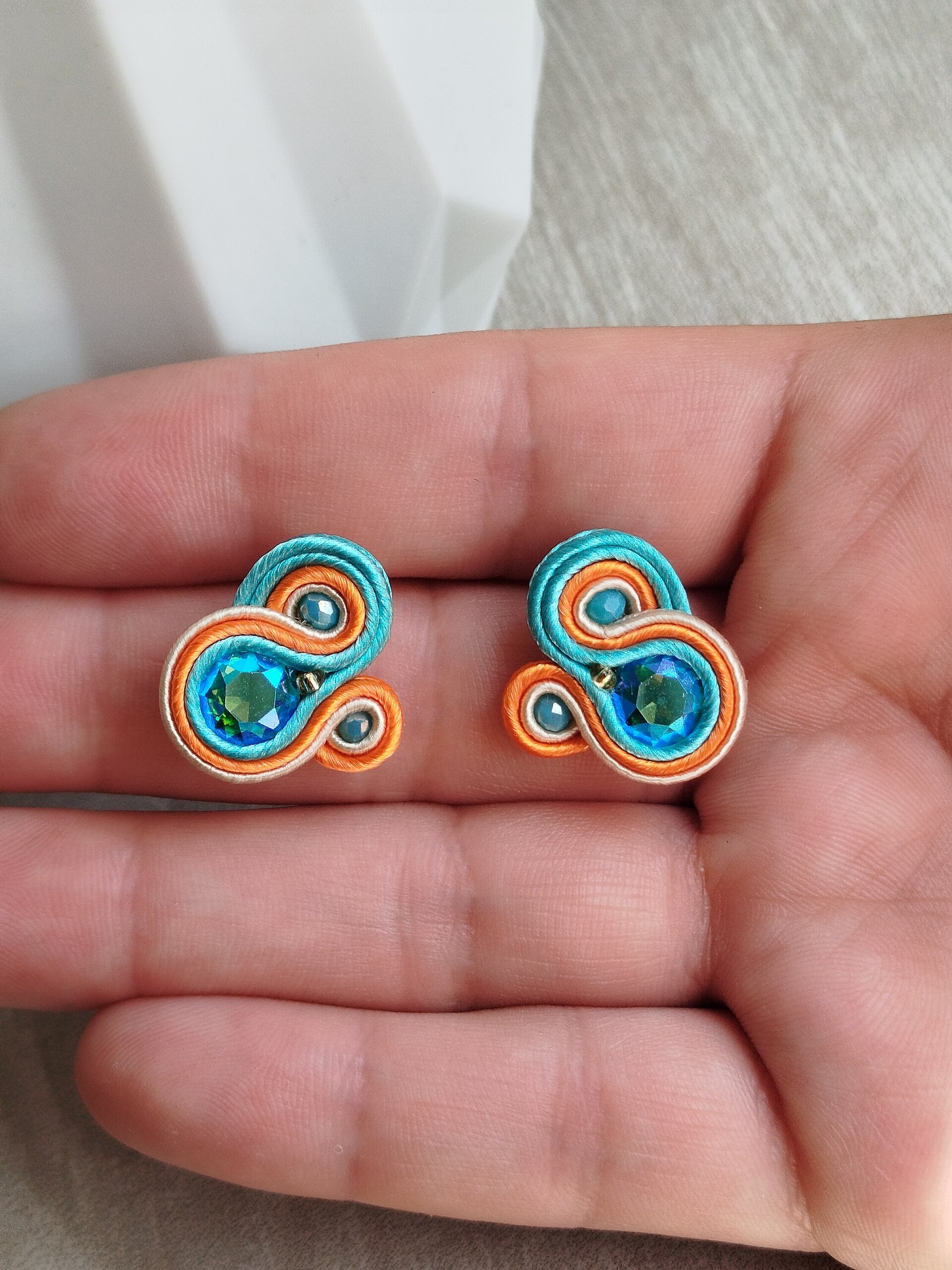 PENDIENTES SOUTACHE ISABELA COMBINADO - 3