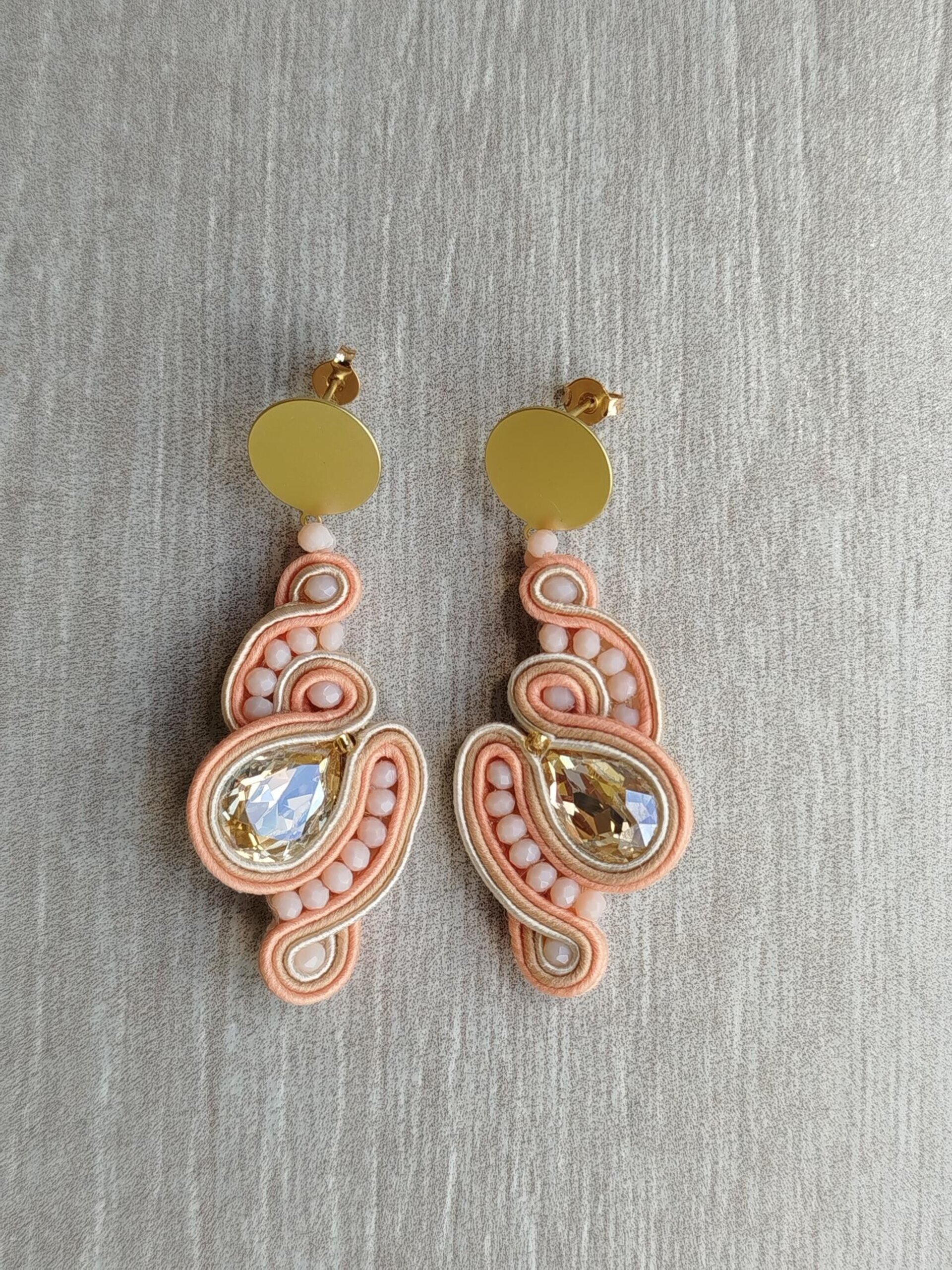 PENDIENTES SOUTACHE SCARLET SALMON - 2